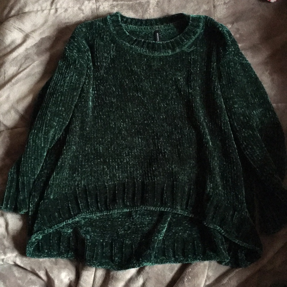 forest green sweater